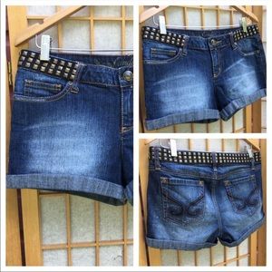 Candies Embellished Jean Short SZ 9 Junior